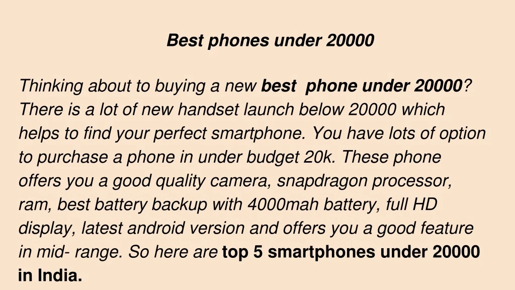 best phones under 20000