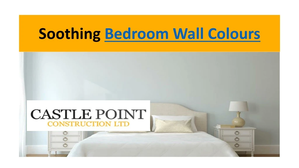 soothing bedroom wall colours