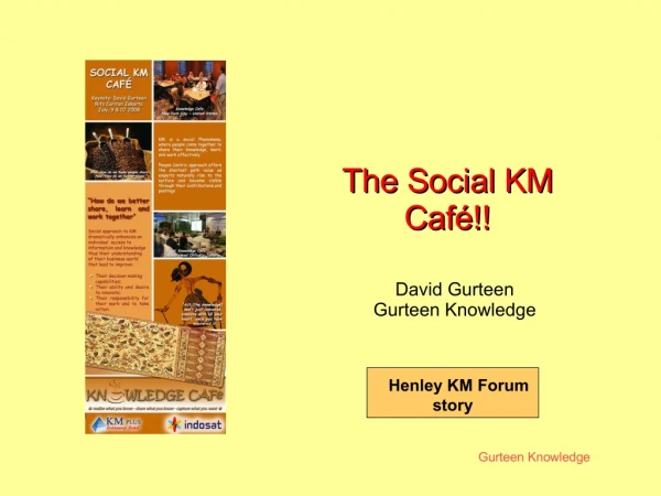 Social KM Cafe (Jakarta, July 2008)