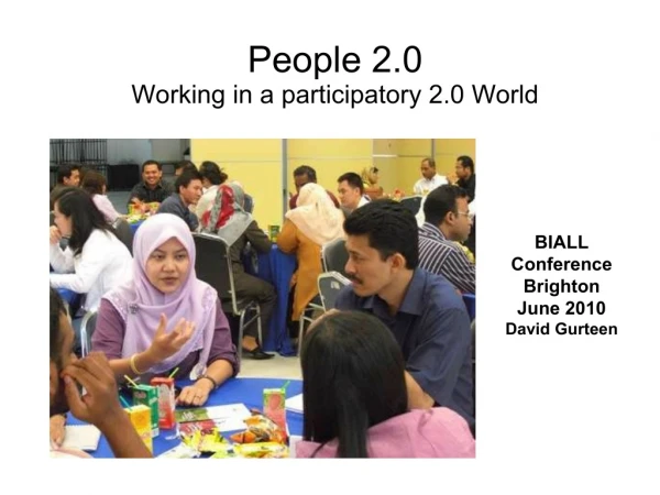People 2.0: Working in a 2.0 World