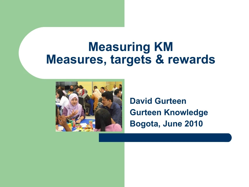 measuring km measures targets rewards
