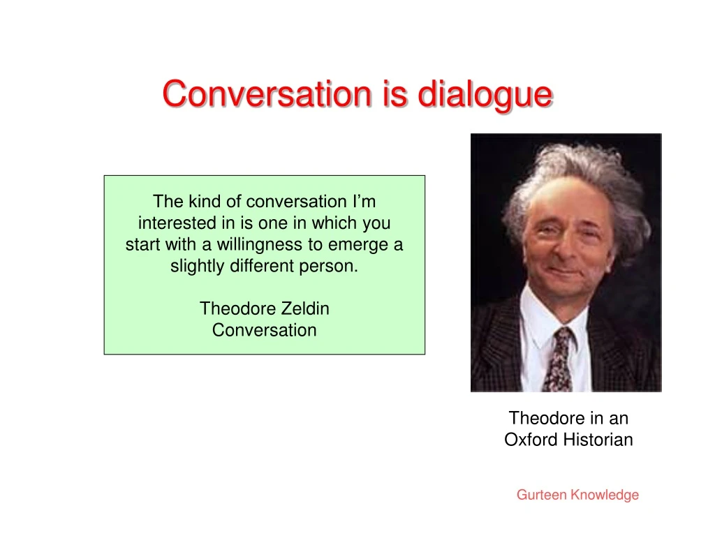 conversation is dialogue