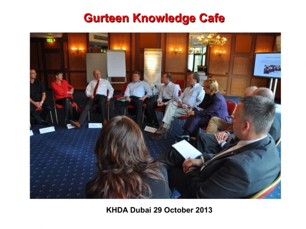 Knowledge Cafe David Gurteen at KHDA, Dubai, 2013
