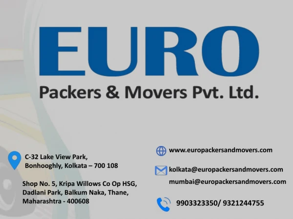 Best Packers And Movers in Kolkata And Mumbai