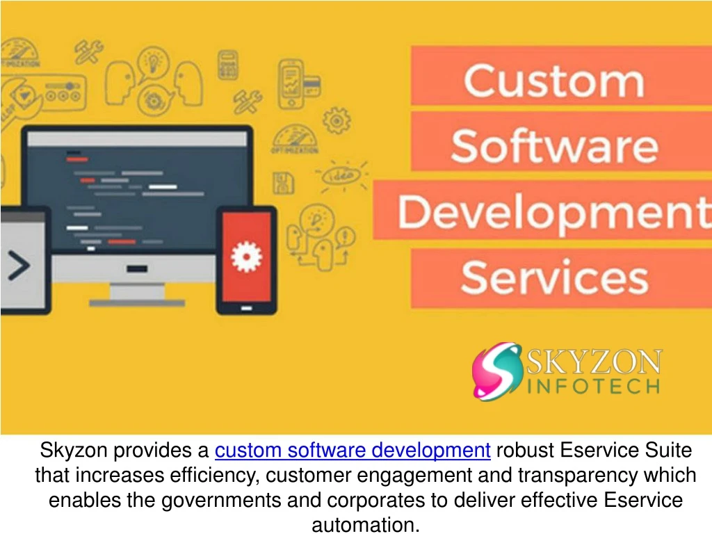 skyzon provides a custom software development