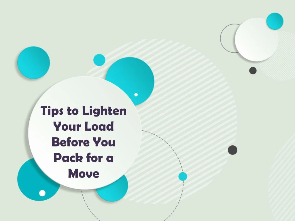 tips to lighten your load before you pack