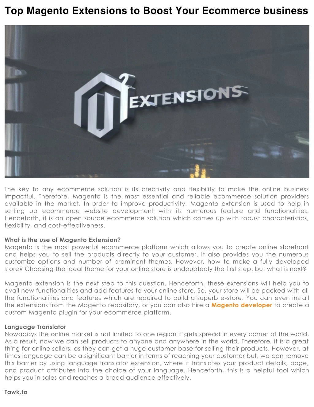top magento extensions to boost your ecommerce