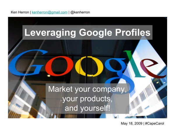 How To Leverage Your Google Profile
