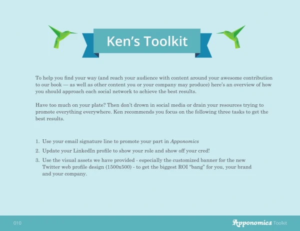 Ken's Social Marketing Toolkit for Your New Book