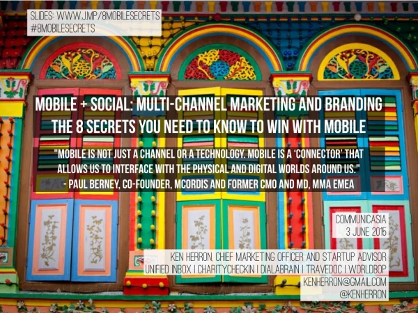 Mobile Social: Multi-Channel Marketing and Branding | The 8 Secrets You Need to Know to Win with Mobile