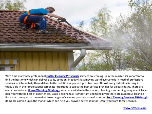 Gutter Cleaning Pittsburgh & Pressure Washing South Hills