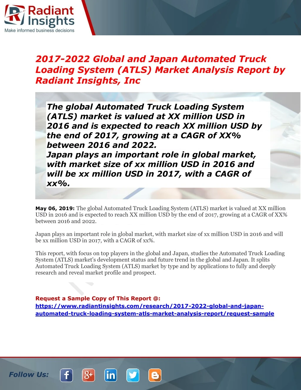 2017 2022 global and japan automated truck