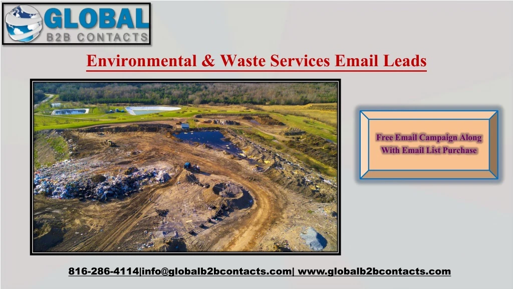 environmental waste services email leads