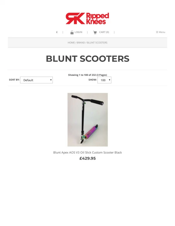 Blunt Scooters - Ripped Knees