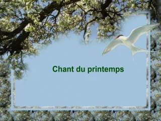 Chant du printemps - slide 1