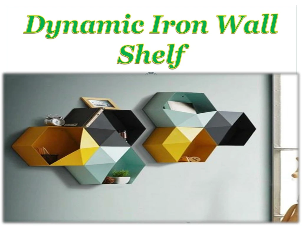 dynamic iron wall shelf