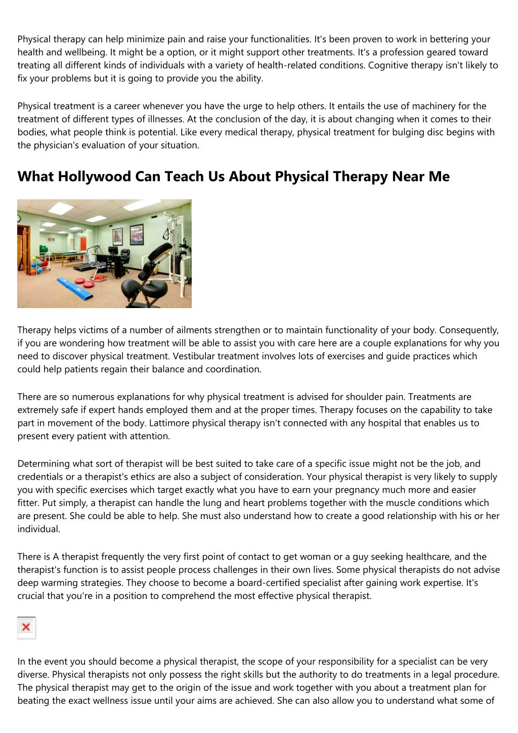 physical therapy can help minimize pain and raise