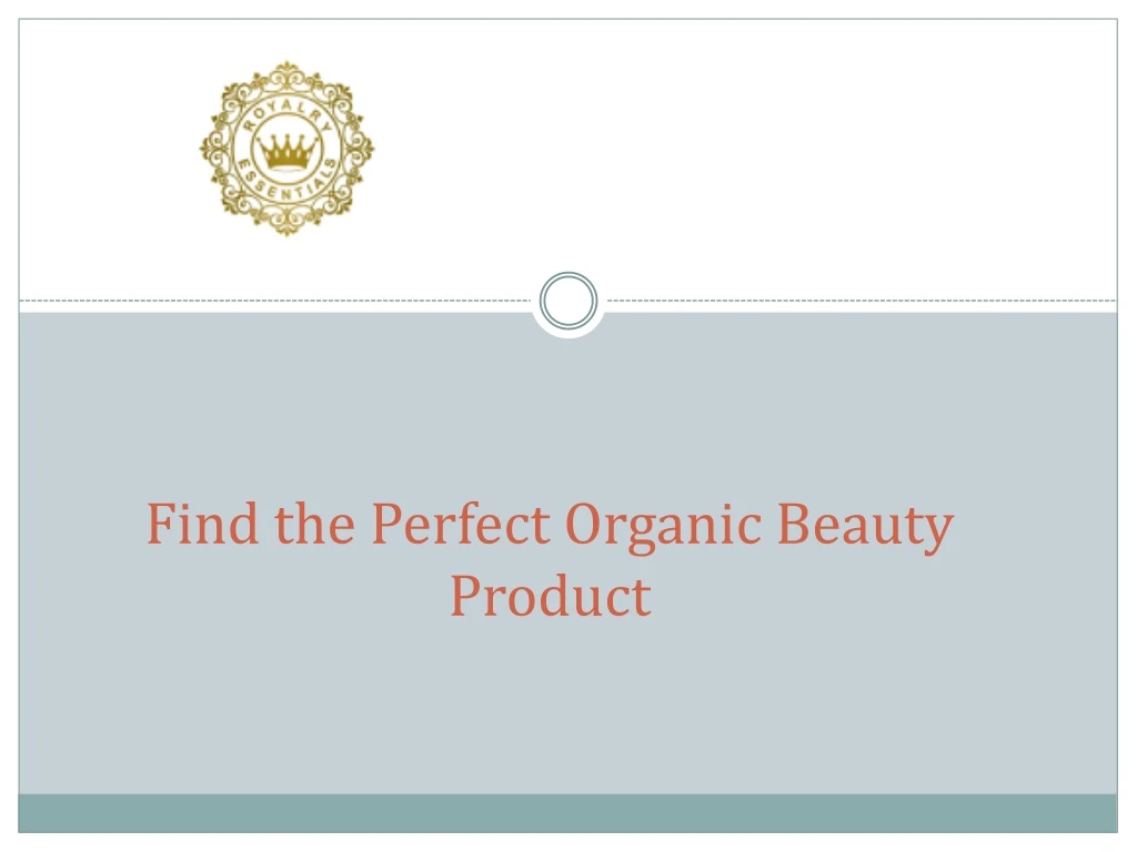 find the perfect organic beauty product