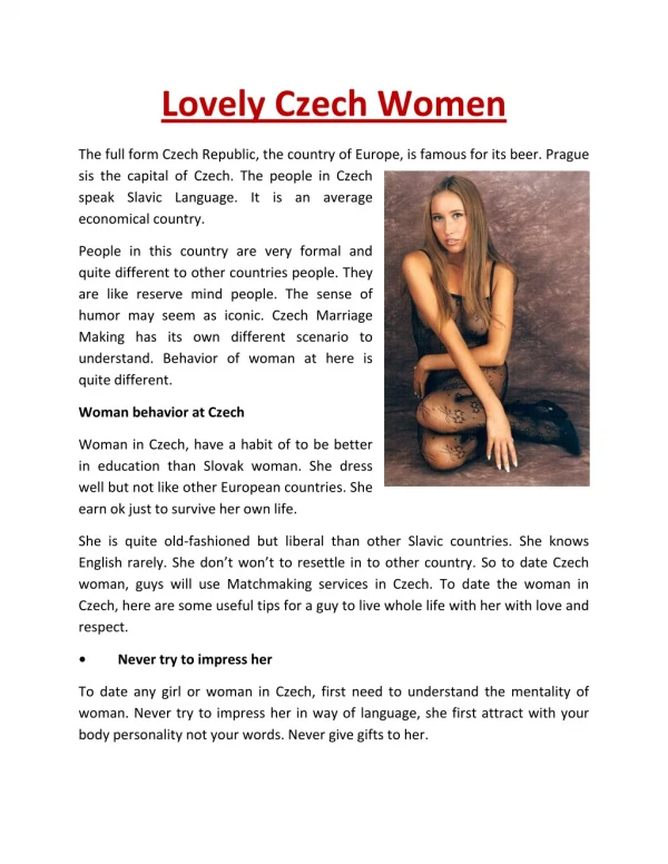 Dating Website for Professionals - Www.lovelyczechwomen.com