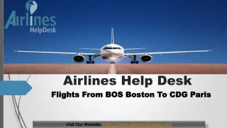Flights Booking From Boston to Paris