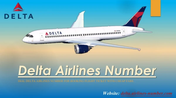 Book Flights by Delta Airlines Number With Low Fare
