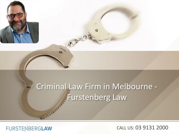 Criminal Law Firm in Melbourne - Furstenberg Law