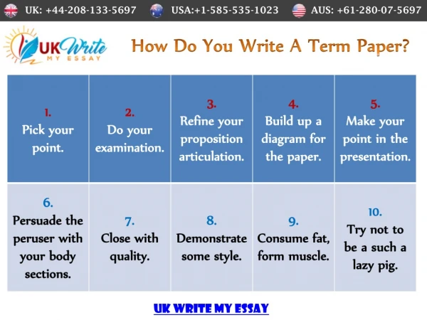 Write A Term Paper