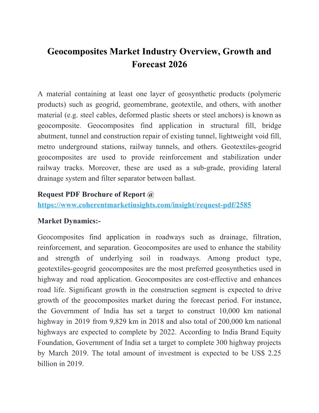 geocomposites market industry overview growth