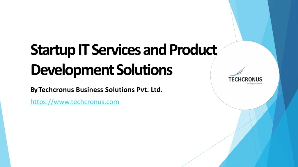 startup it services and product development