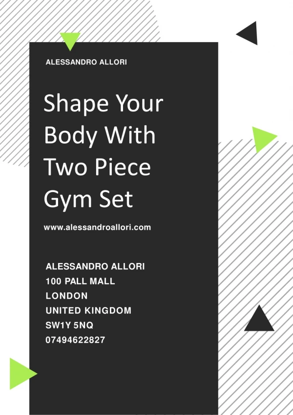 Shape Your Body With Two Piece Gym Set