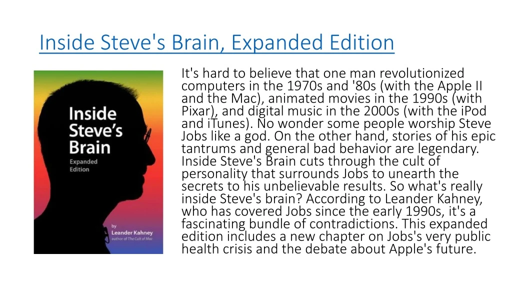 inside steve s brain expanded edition