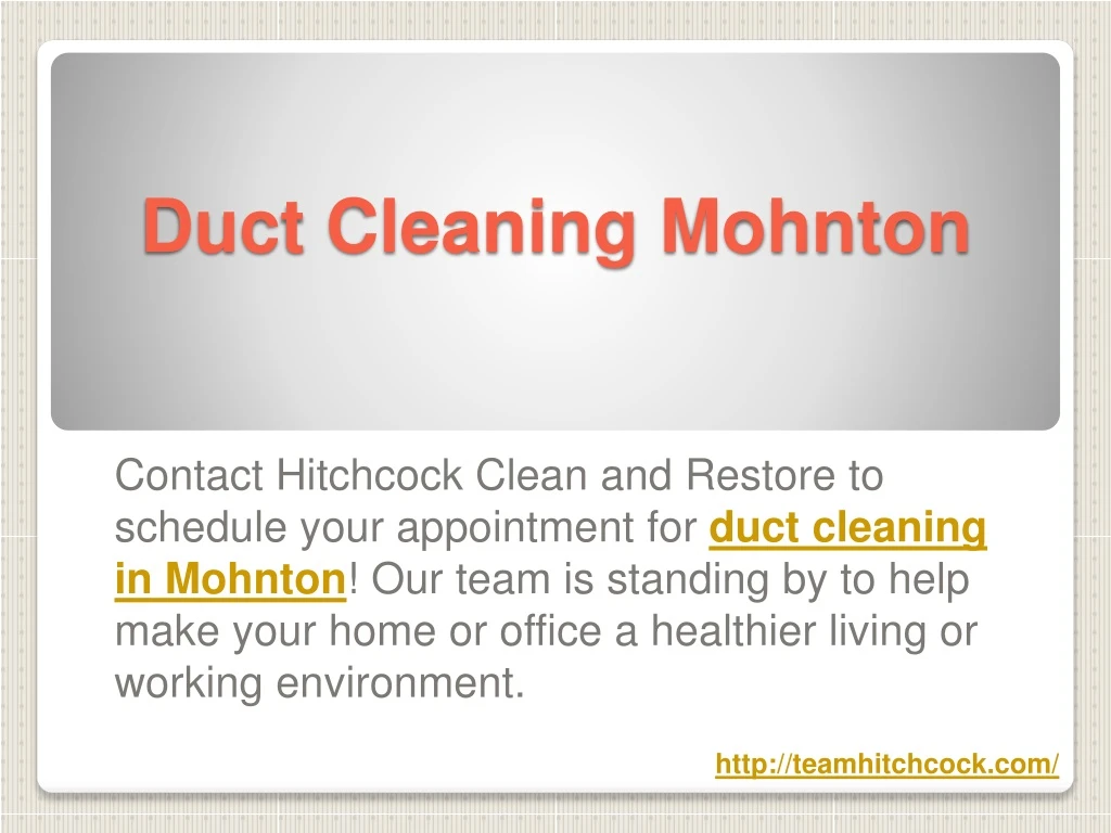 duct cleaning mohnton