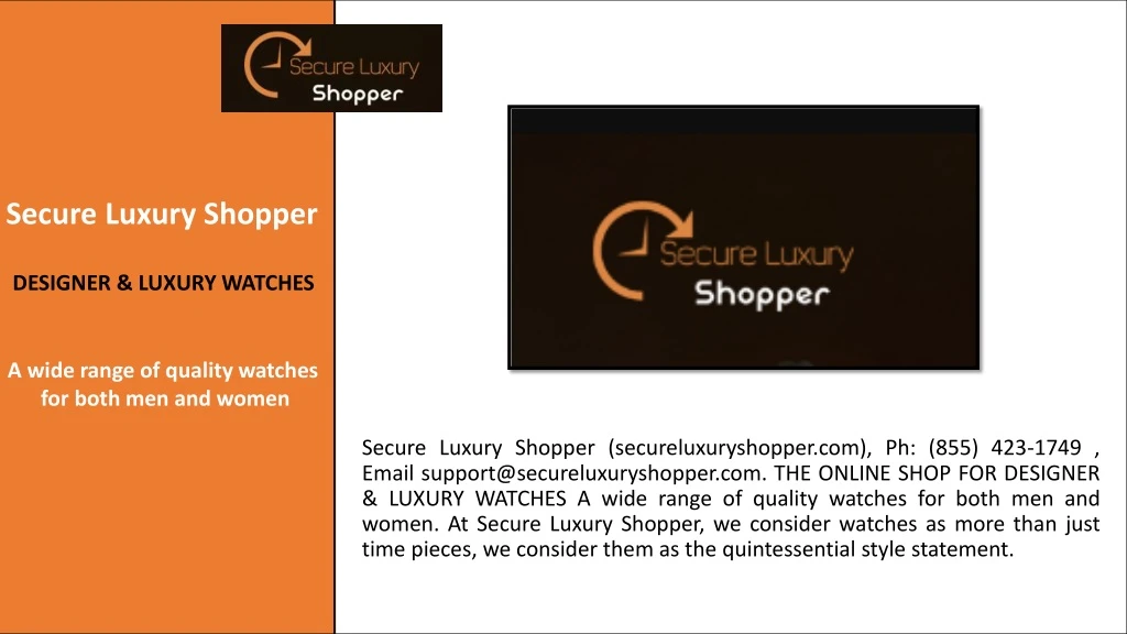 secure luxury shopper