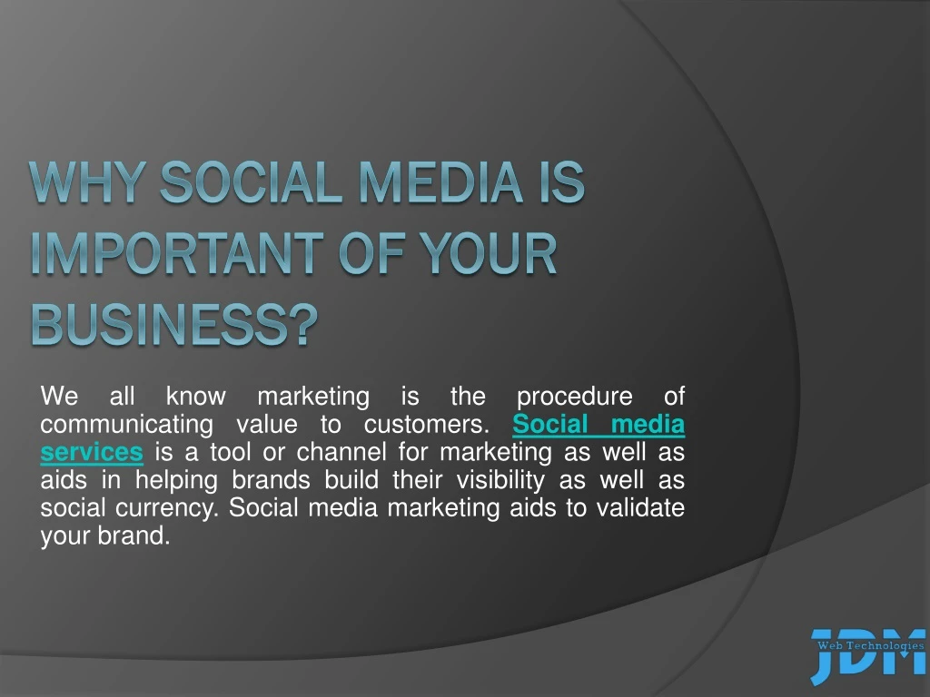 why social media is important of your business