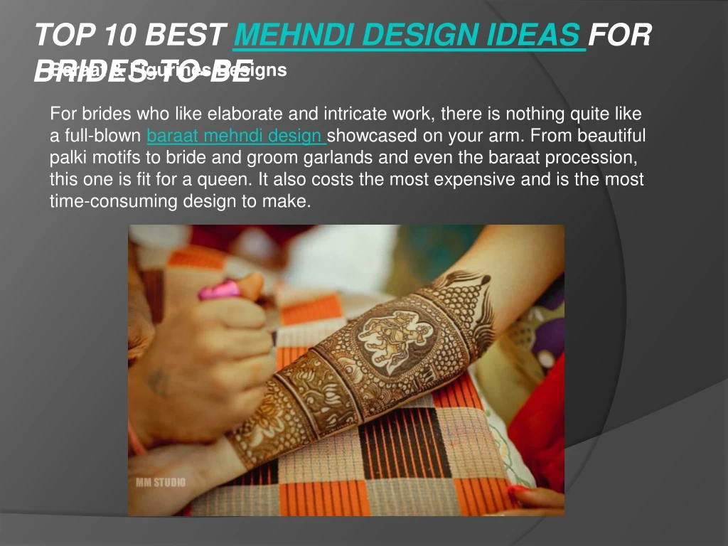 top 10 best mehndi design ideas for brides to be