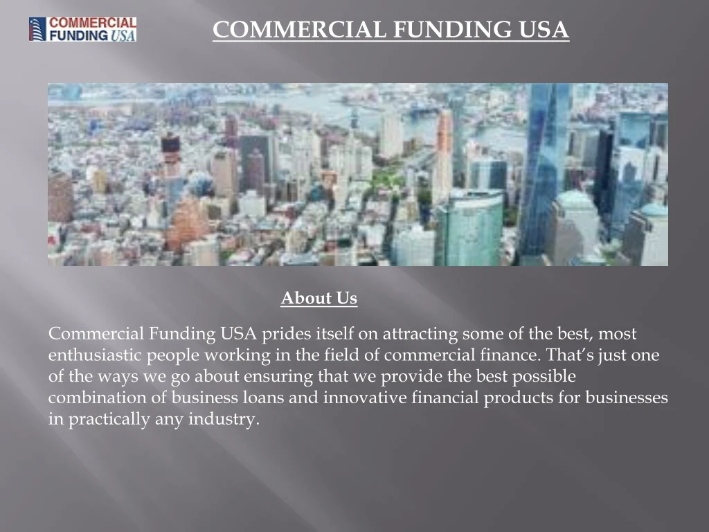 commercial funding usa