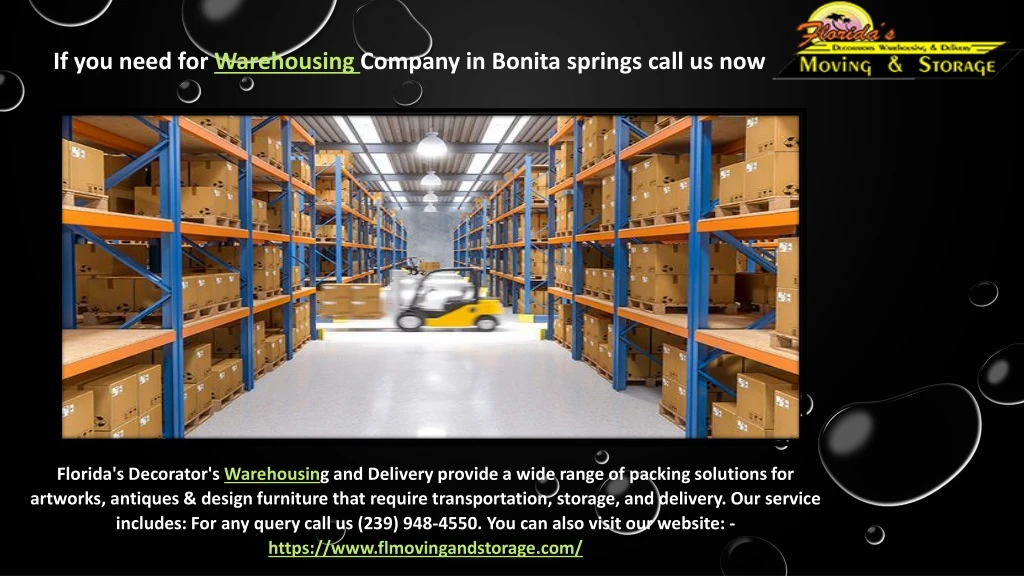 if you need for warehousing company in bonita