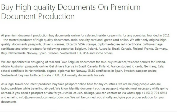 High quality Documents On Premium Document Production