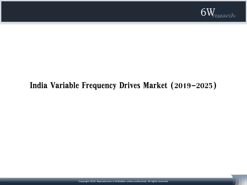 india variable frequency drives market 2019 2025