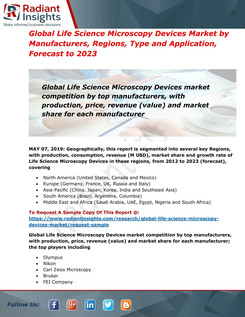 global life science microscopy devices market