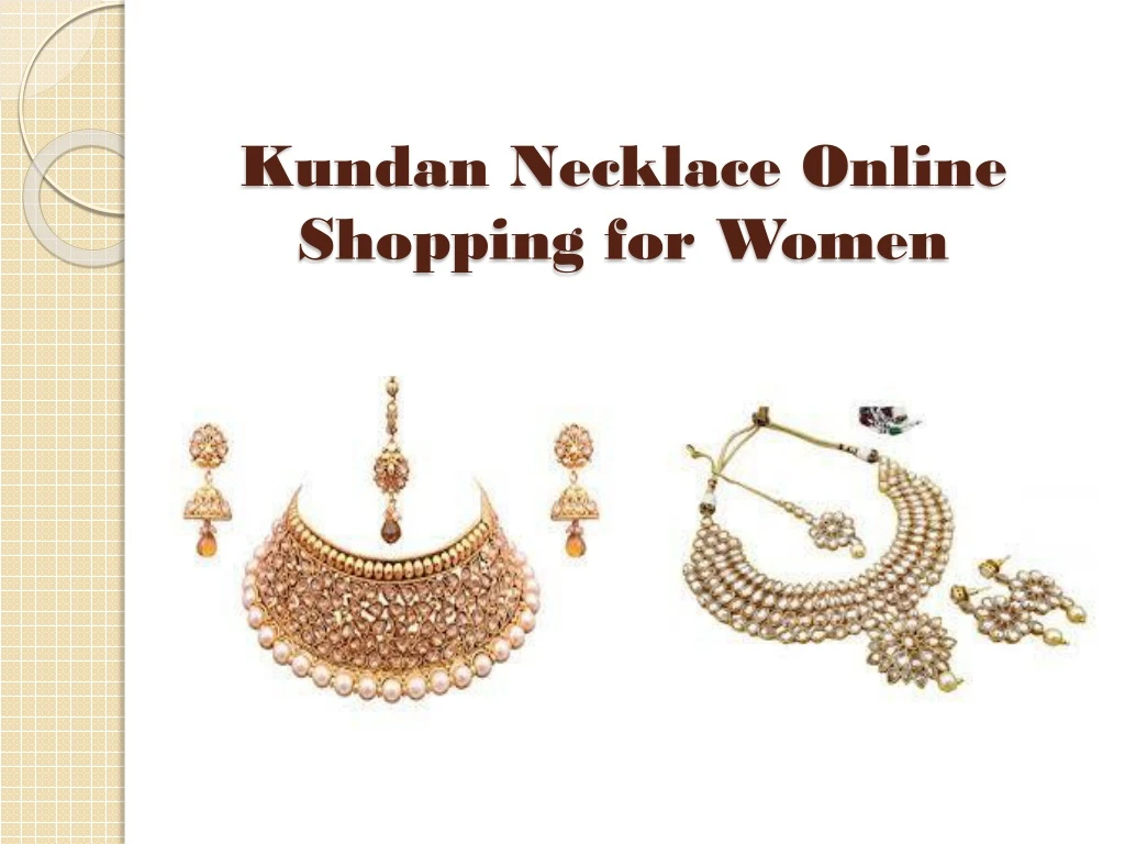 kundan necklace online shopping for women