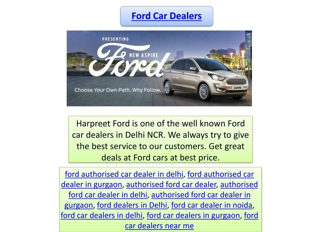harpreet ford is one of the well known ford