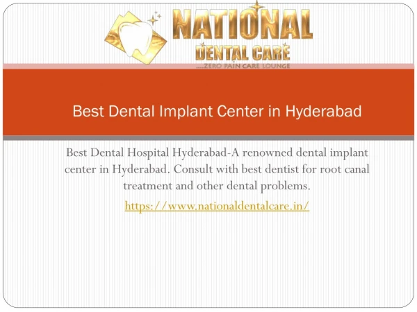 Best Dental Implant Center in Hyderabad