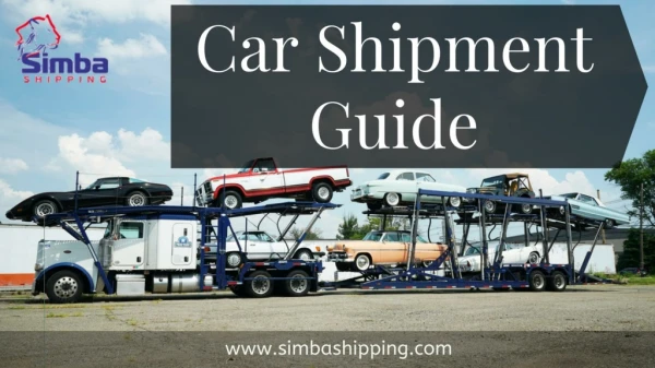 Car Shipping Services Free Guides | Simba Shipping