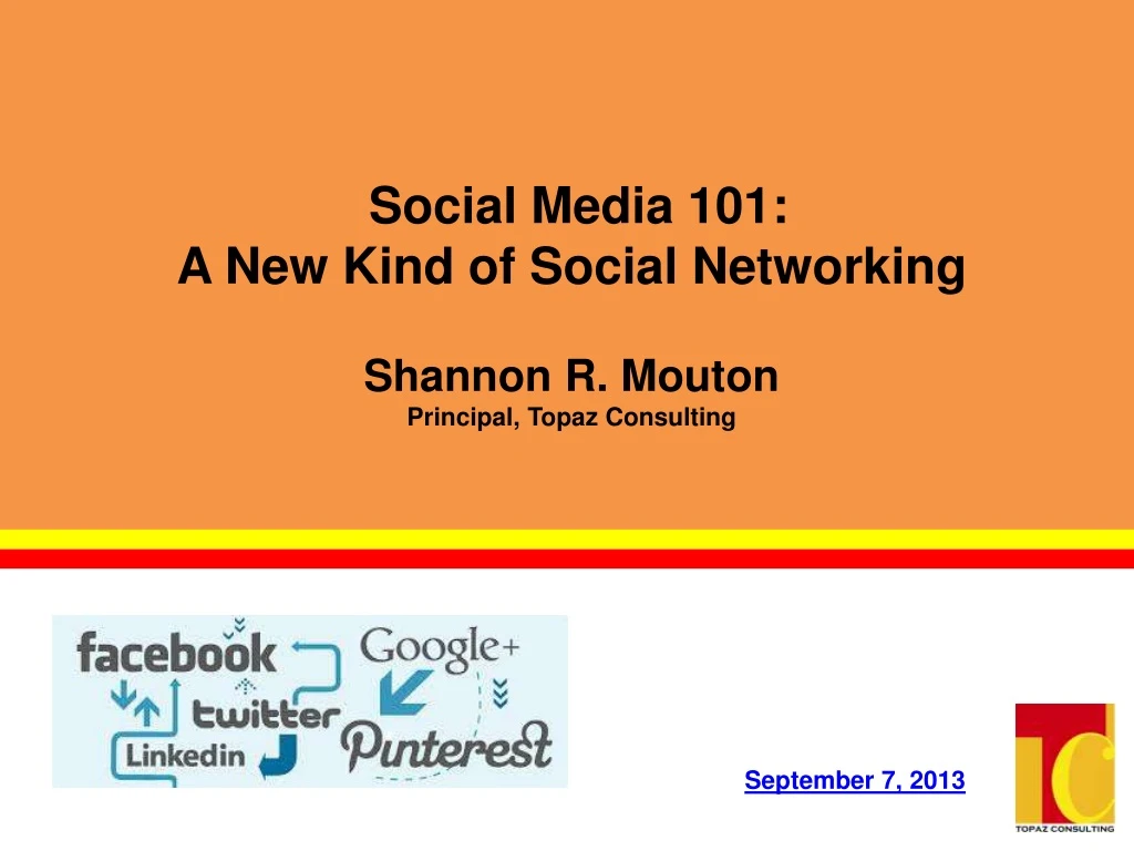 social media 101 a new kind of social networking