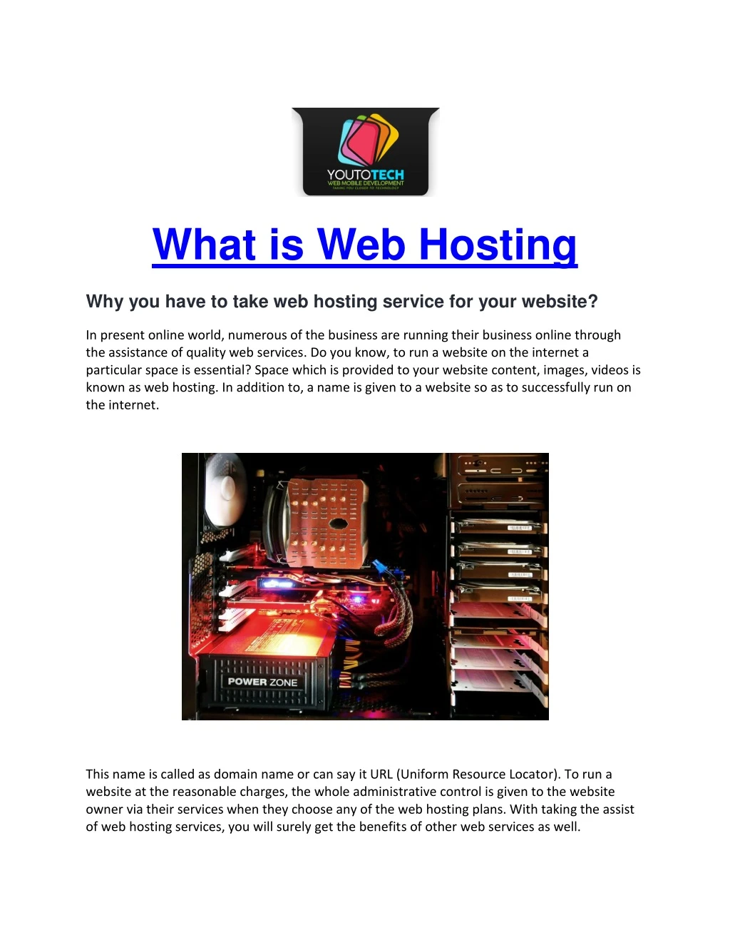 what is web hosting