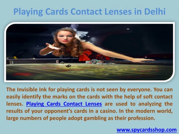 Playing Cards Contact Lenses