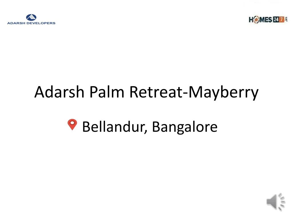 adarsh palm retreat mayberry