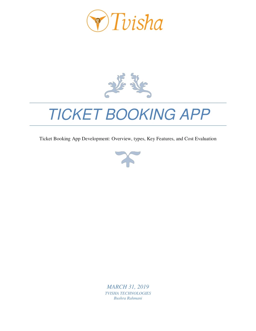 ticket booking app