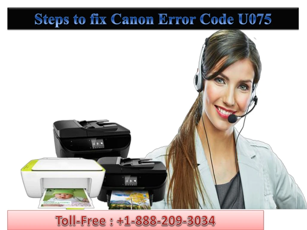 steps to fix canon error code u075